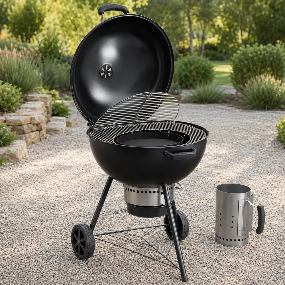 Charcoal Kettle & Smoker Grill