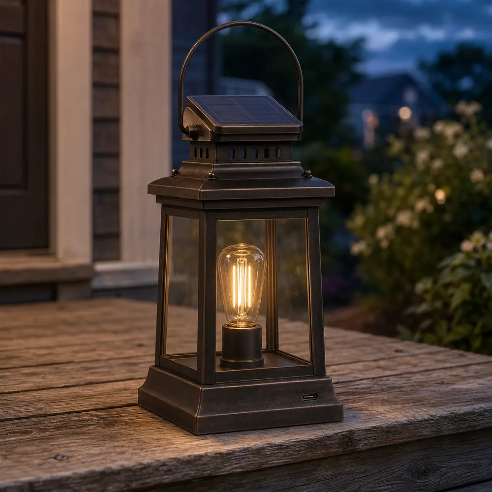 Vintage Solar Lantern product photograph